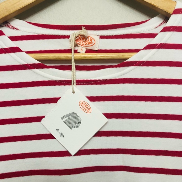 NWT Armor Lux Mariner Heritage red striped shirt - Picture 2 of 5